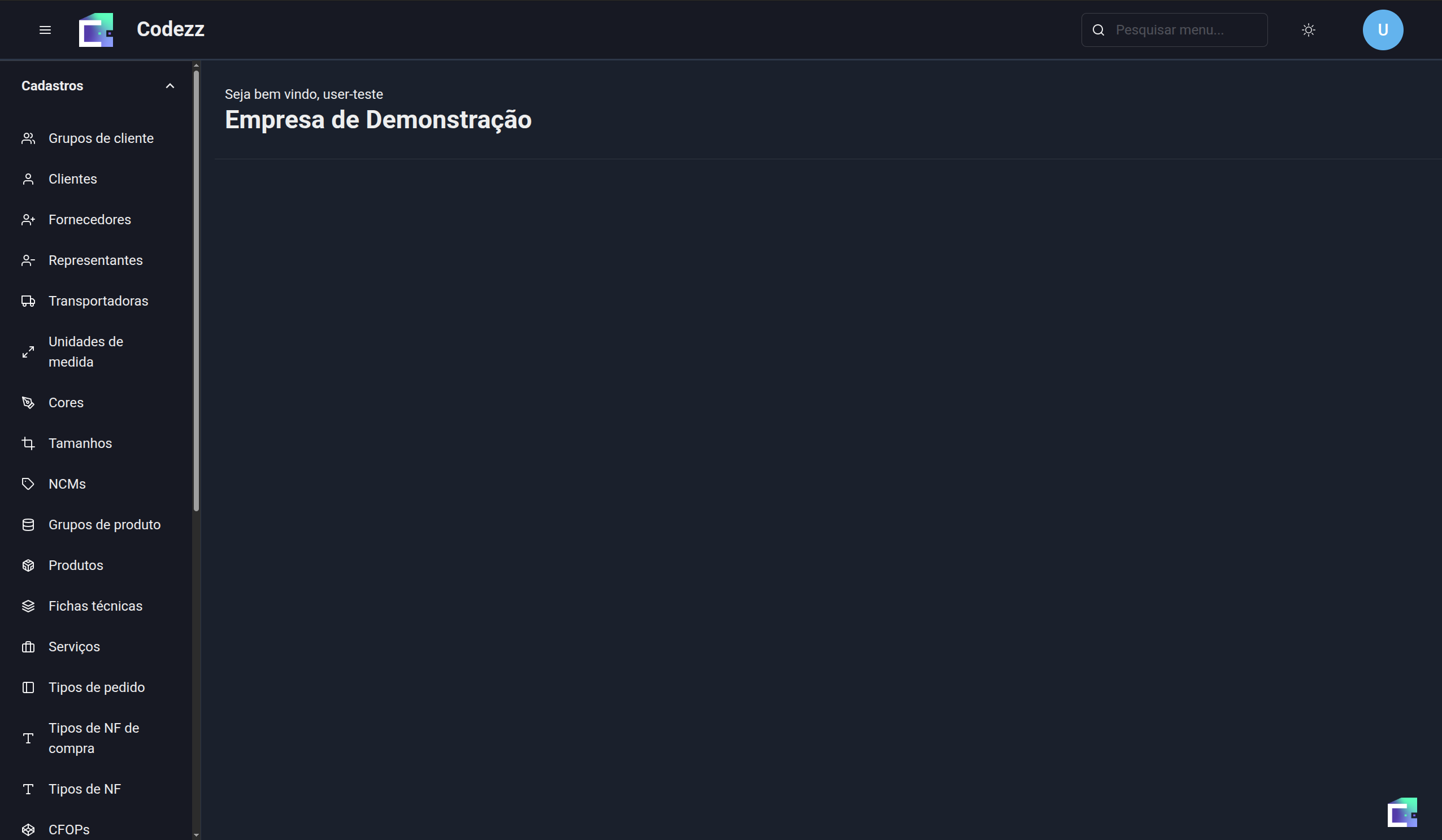 Gerencie seus cadastros